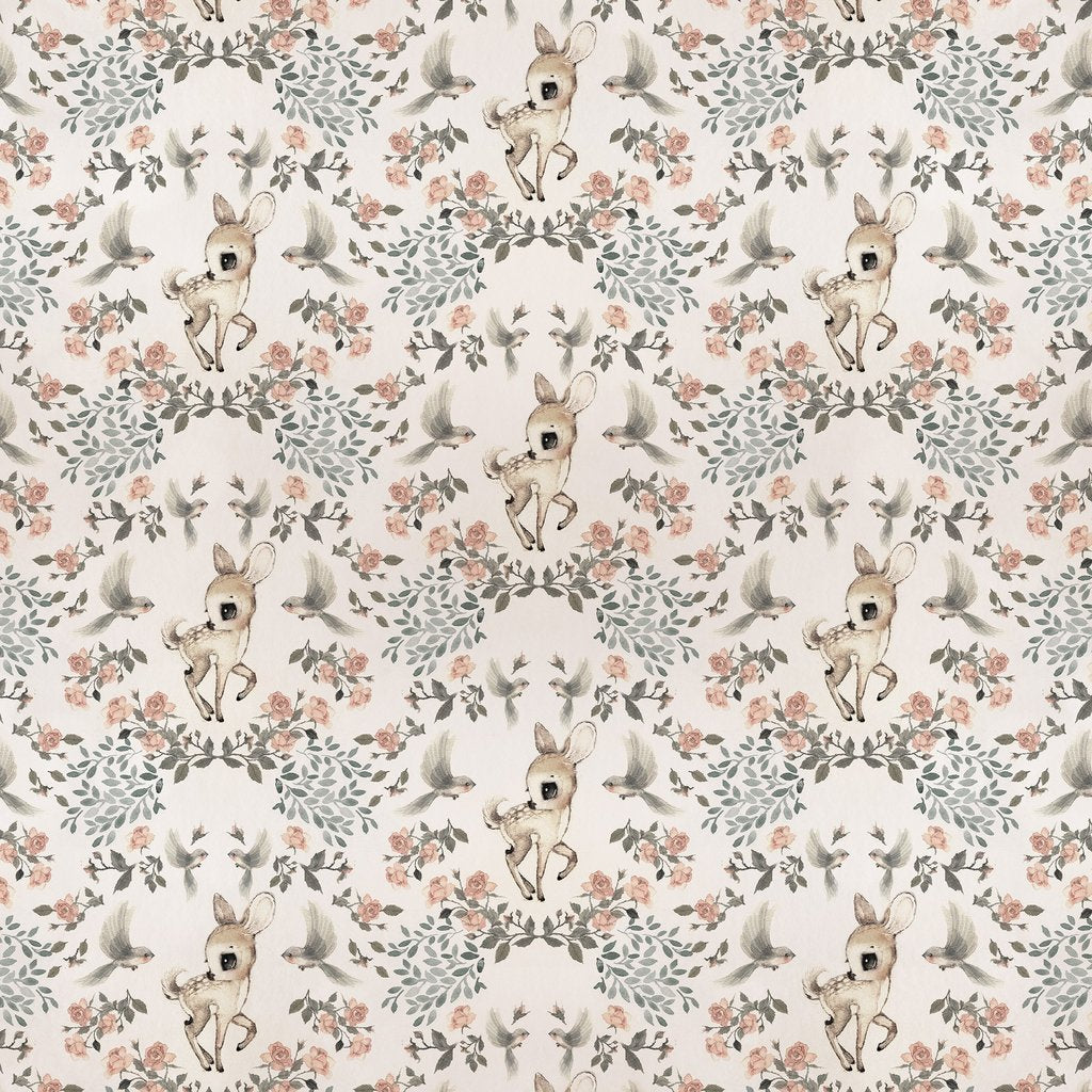 SAMPLE - Nursery Wallpaper - Oh Deer - by Jimmy Cricket