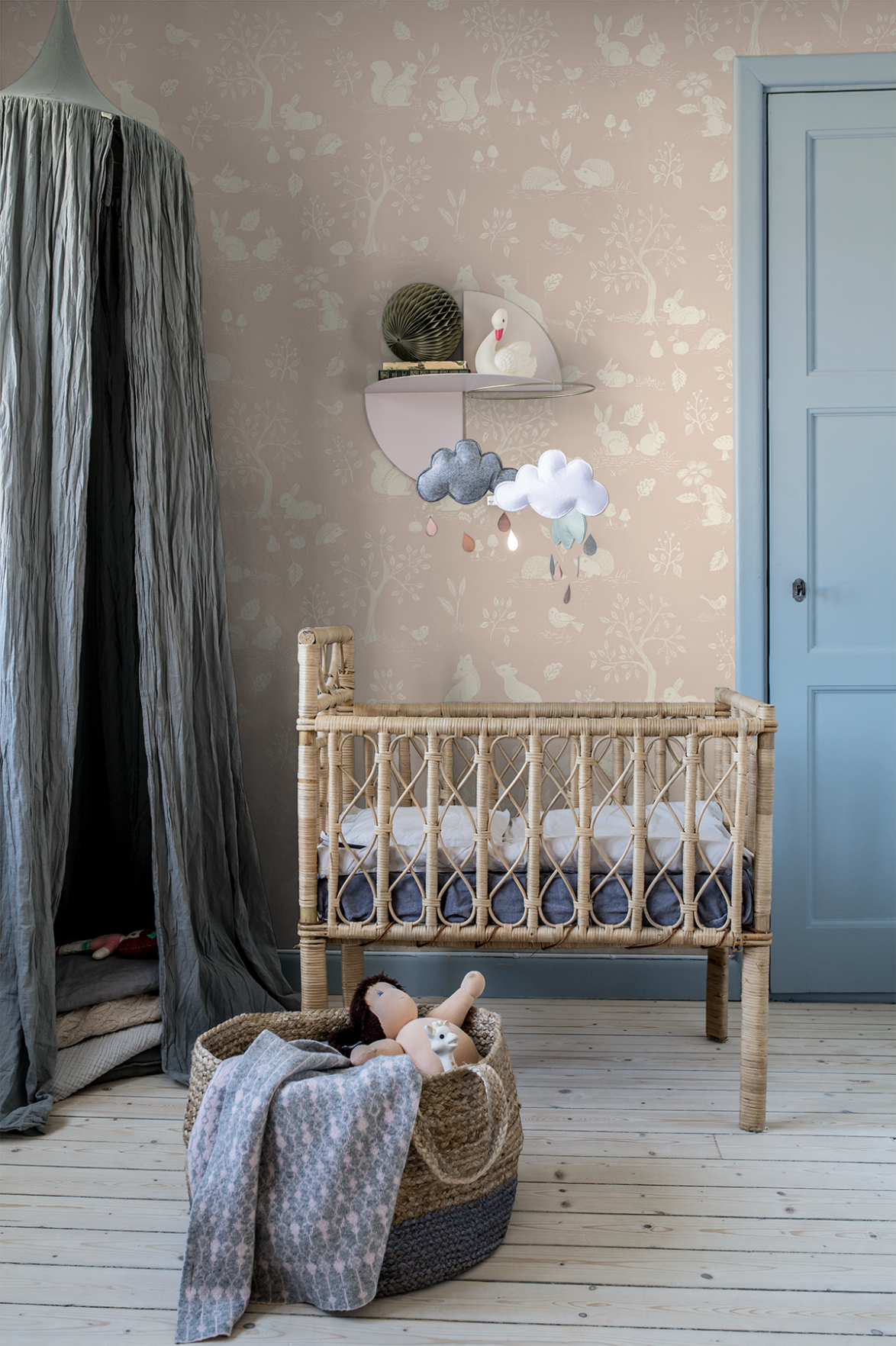 Midbec Wallpaper - Ivar - pale pink