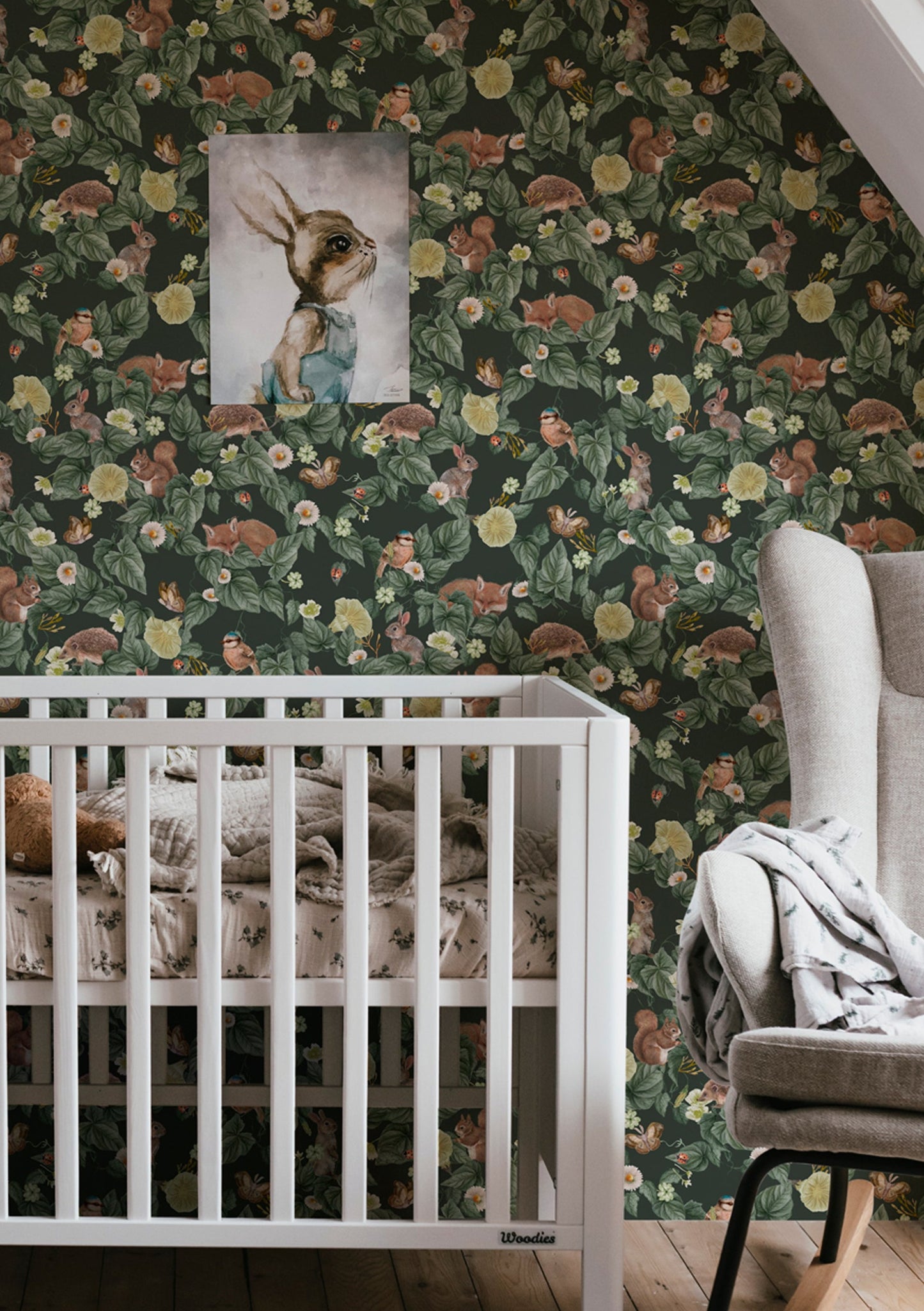 Nursery Wallpaper - Forest Lullaby - Pine
