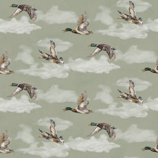 Summer Gray Tapete - Voyage, Petit - Lorbeergrün