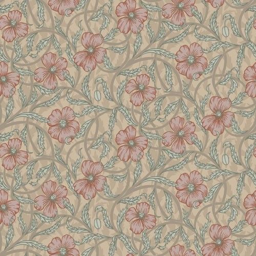 Midbec Wallpaper - Poppy - Beige 28026