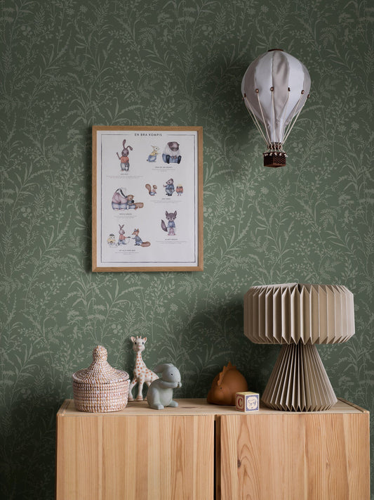 Borastapeter Behang - Florian - Groen