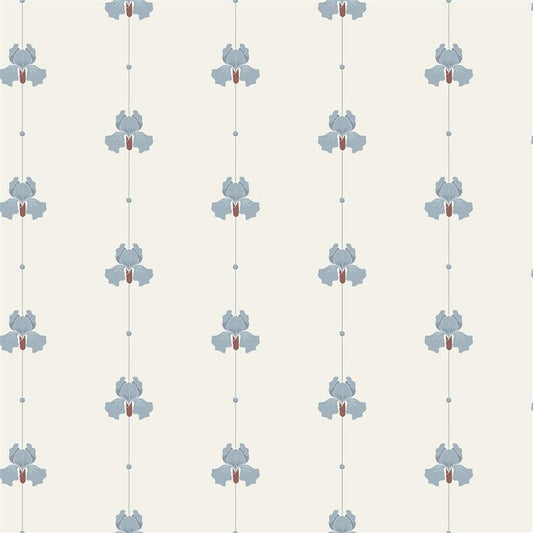 Borastapeter Wallpaper - Gotain Sweet Pea Dove Blue