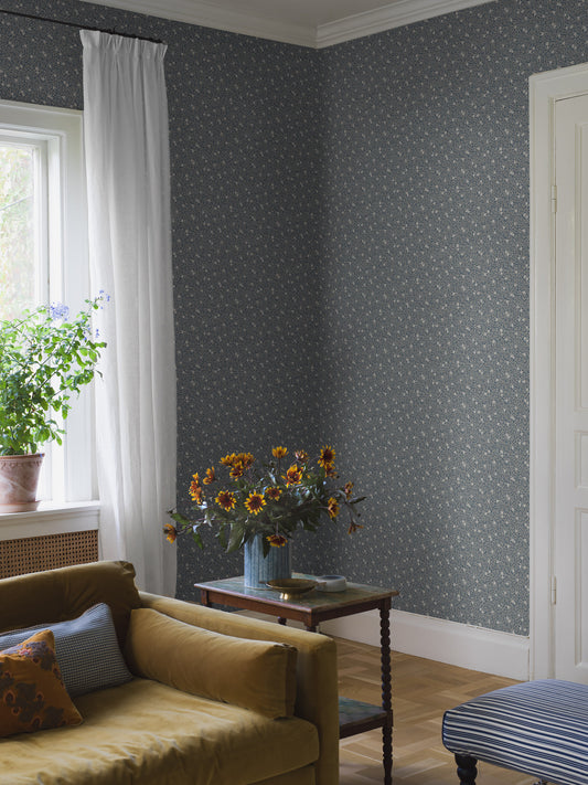 Borastapeter Wallpaper - Myrten - Blue