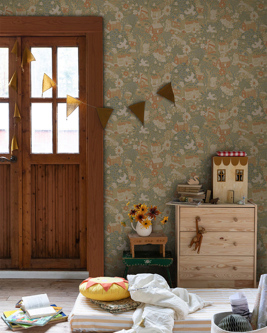 Midbec wallpaper - Bygga Bo 63002 - Calm Green