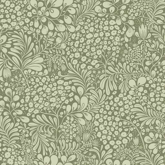 Midbec wallpaper - Siv 65125 - Olive Green