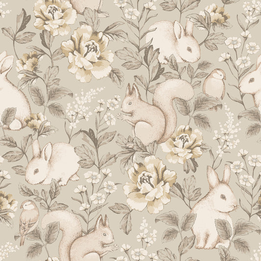 Borastapeter Behang - Magic Forest - Beige