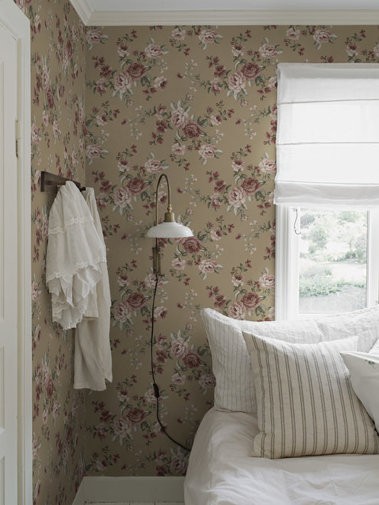 Borastapeter Behang - Nomi - Goudbruin