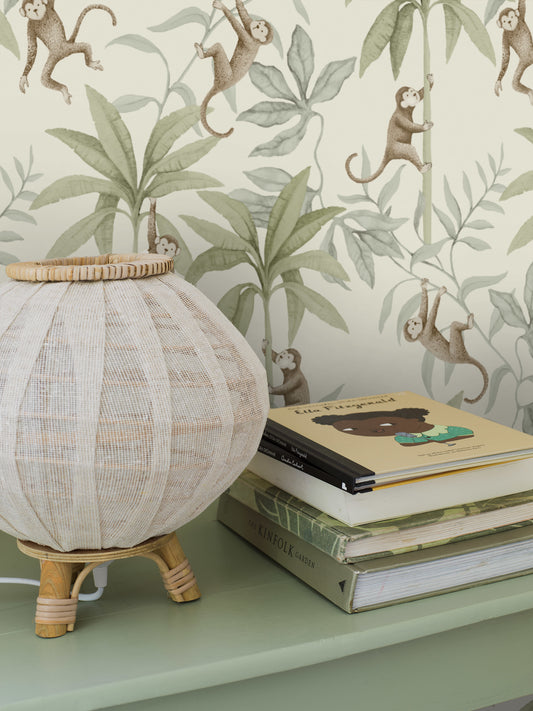 Borastapeter Behang - Jungle Friends - Warm Wit
