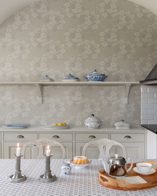 William Morris Tapete - Weinrebe - Grau
