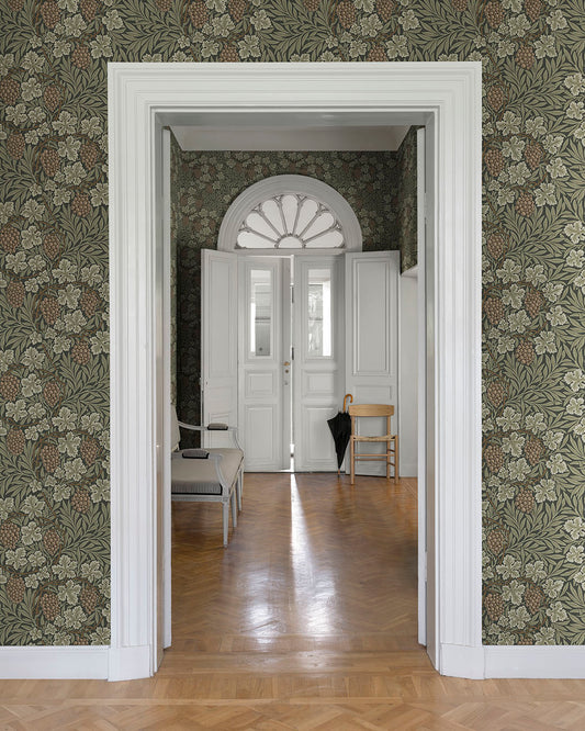 William Morris Wallpaper - Vine - Brown