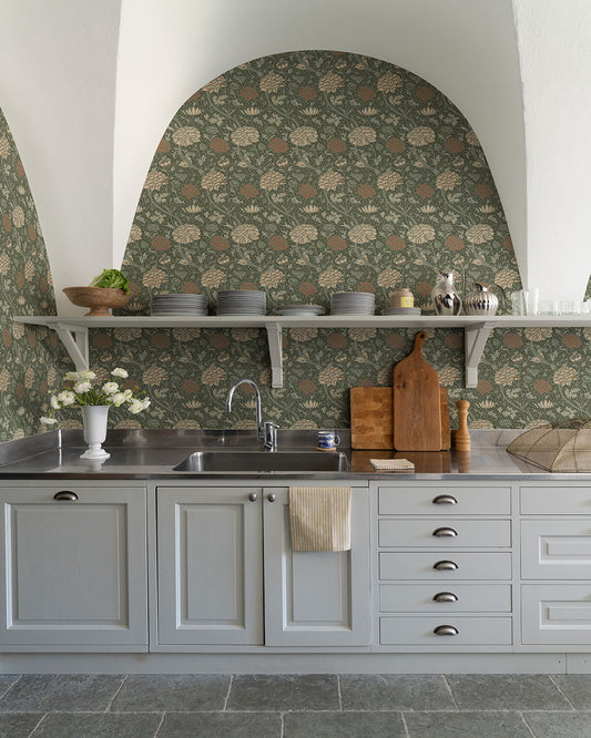 William Morris Tapete - Cray - Terrakotta