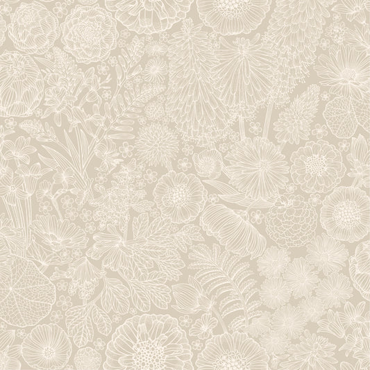 Summer Gray Wallpaper - August - Beige