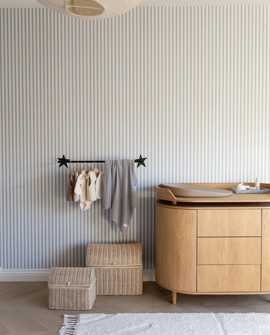 Tapetenstreifen - Französisch - Blau