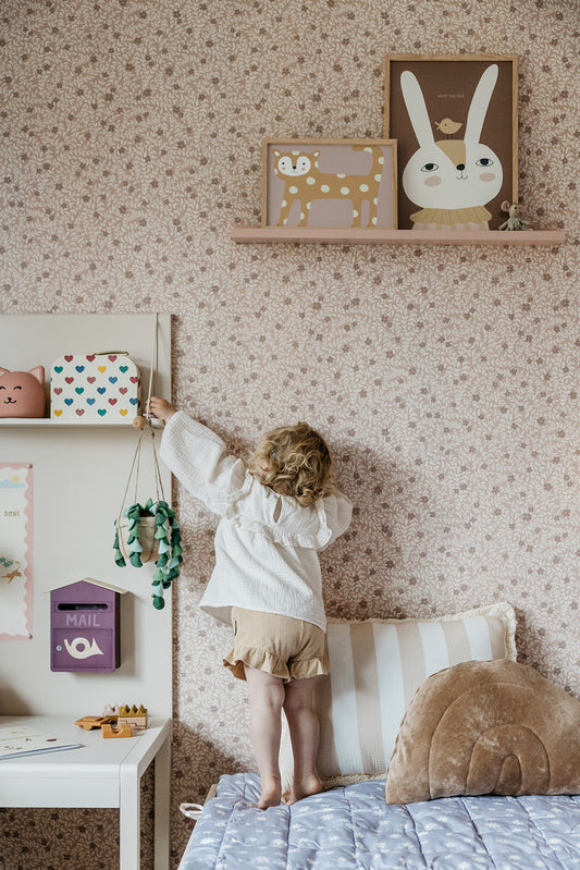 Summer Gray Wallpaper - Lief - Blush