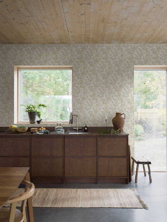 Borastapeter Wallpaper - Forest Berries 4714 - Red and Verdant Green