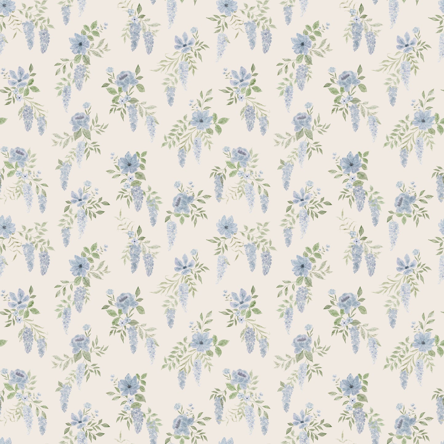 Summer Gray Wallpaper - Thirza - Blue