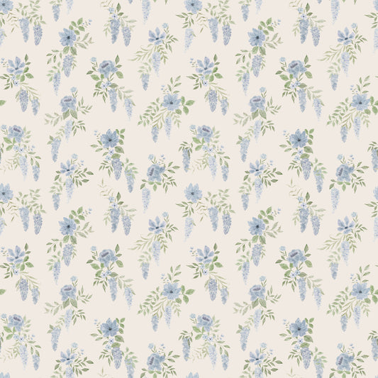 Summer Gray Tapete - Thirza - Blau