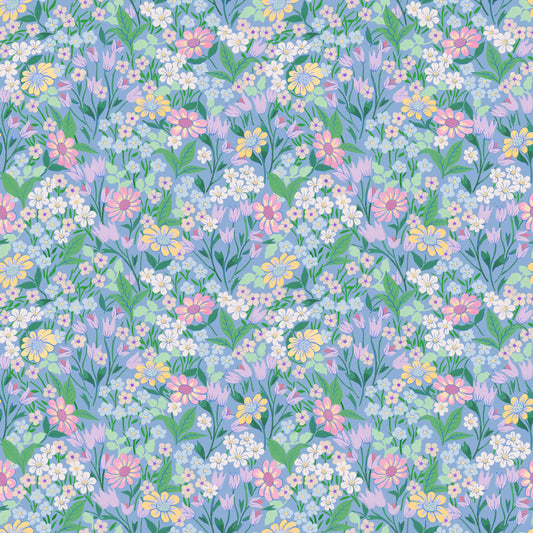 Summer Gray Behang - Lola, Petit - Sky Blue