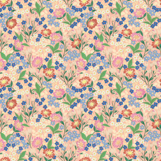 Summer Gray Wallpaper - Lola, Petit - Peach