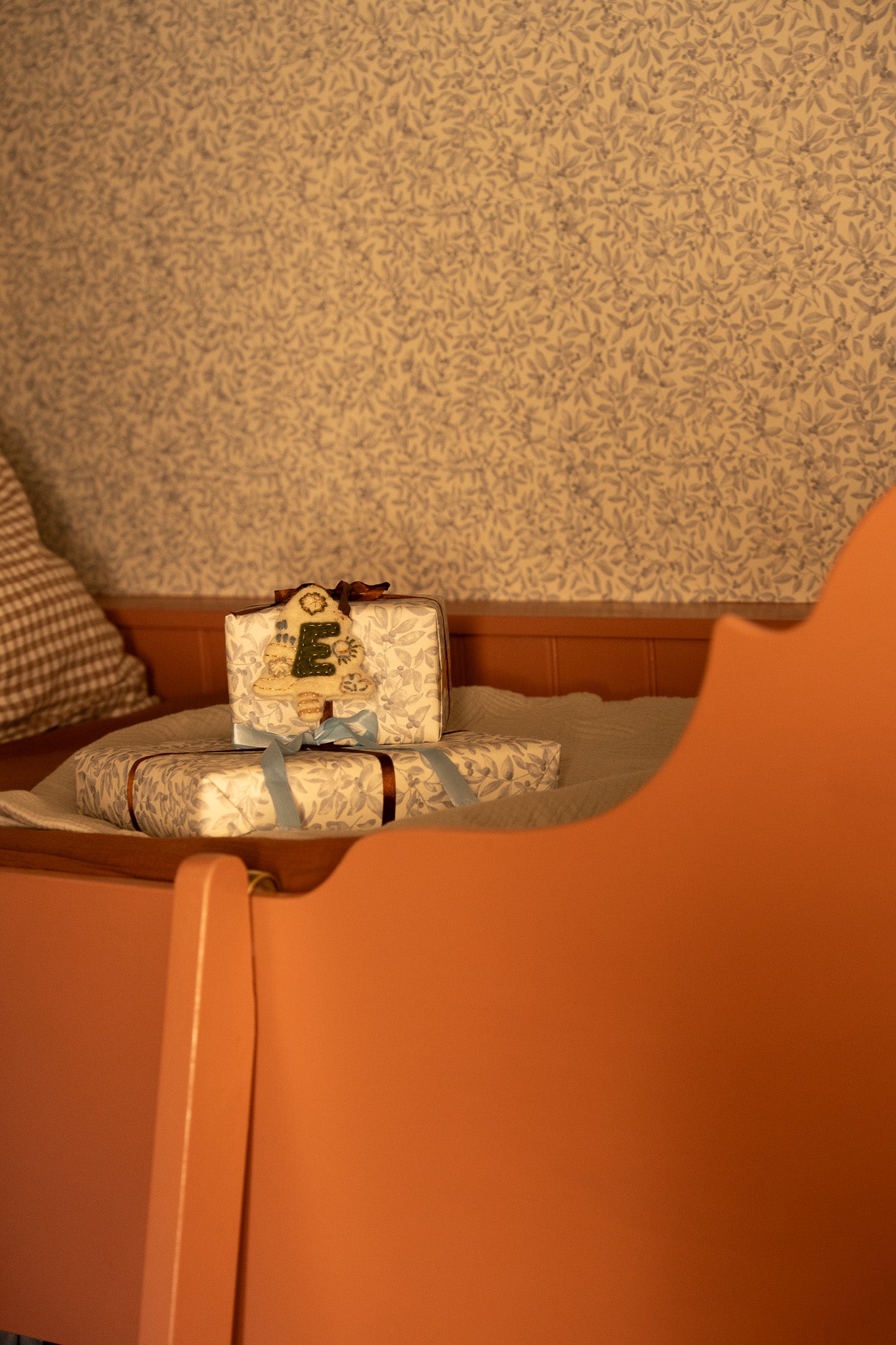 Summer Gray Behang - Junia - Winter Blue