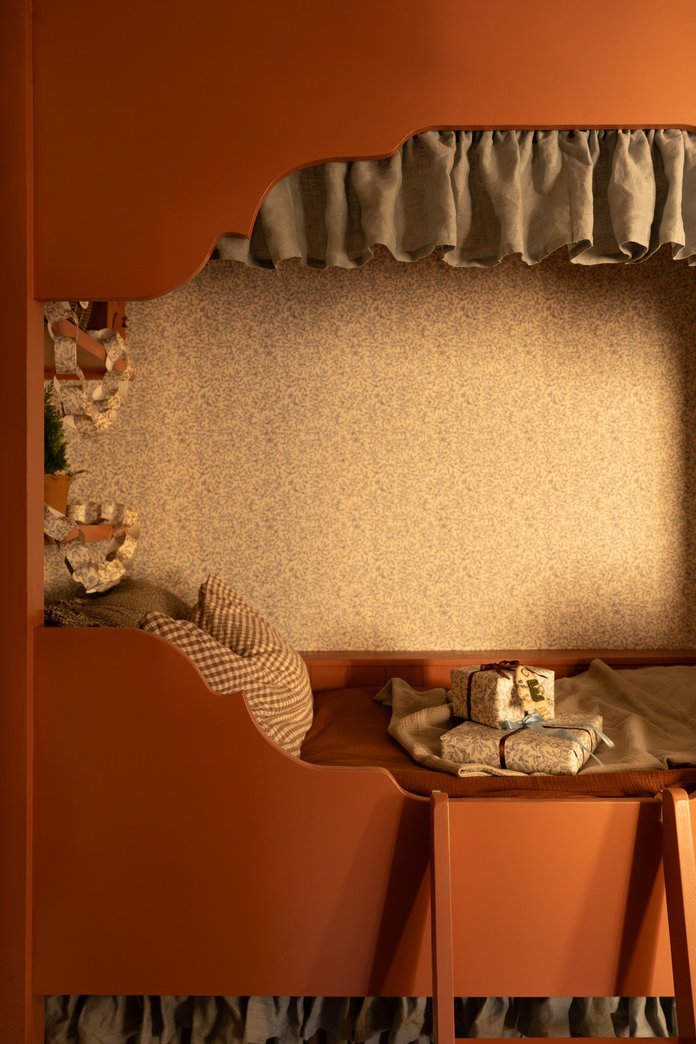 Summer Gray Behang - Junia - Winter Blue