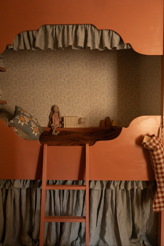 Summer Gray Tapete - Junia - Winter Blau