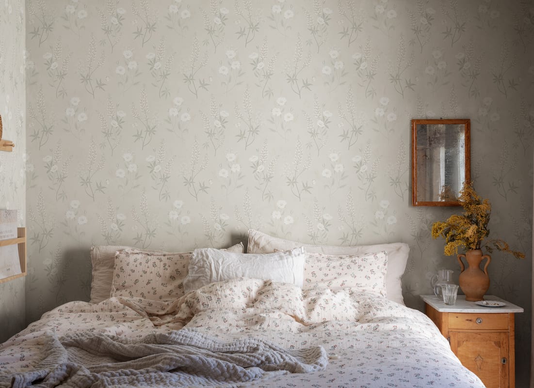 Sandberg Tapete - Emma, Leinen - S10184