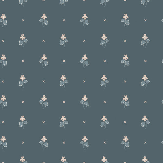 Sandberg Behang - Mimi Indigo Blauw