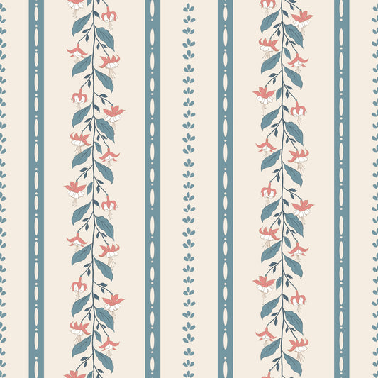 Tapete Streifen - Luna - Navy