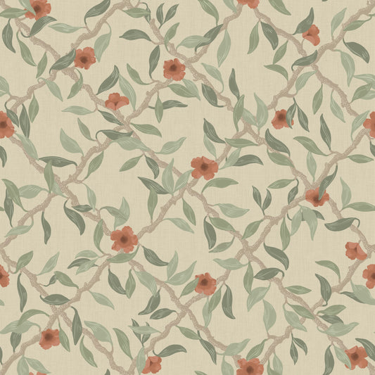 Summer Gray Tapete - Espalier - Beige