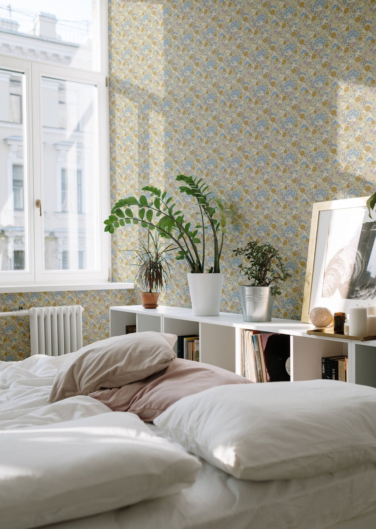 Summer Gray Tapet - Doris - Lilac & Mustard (UDSALG)