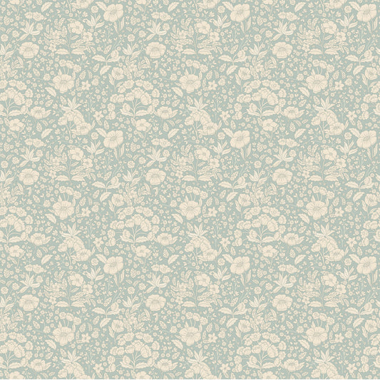 Summer Gray Tapete - Doris - Staubblau