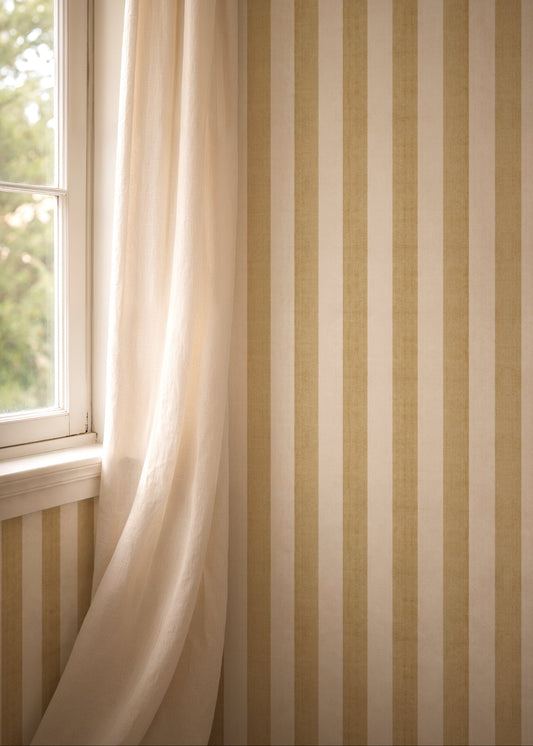Linen Stripes, Gold