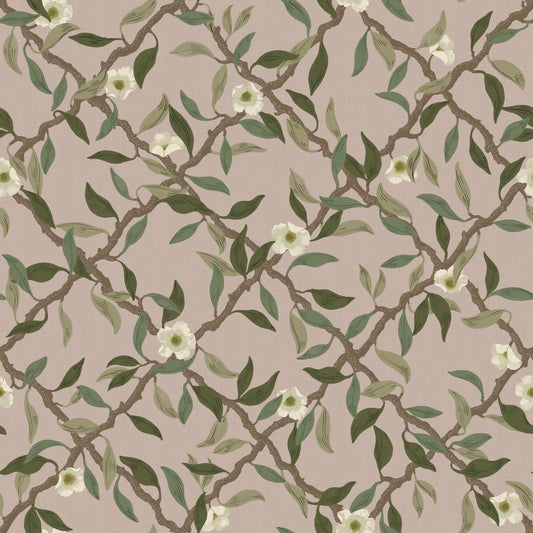 Summer Gray Tapete - Espalier - Staubiges Rosa