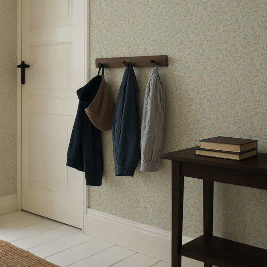 Summer Gray Behang - Lief - Misty Blue