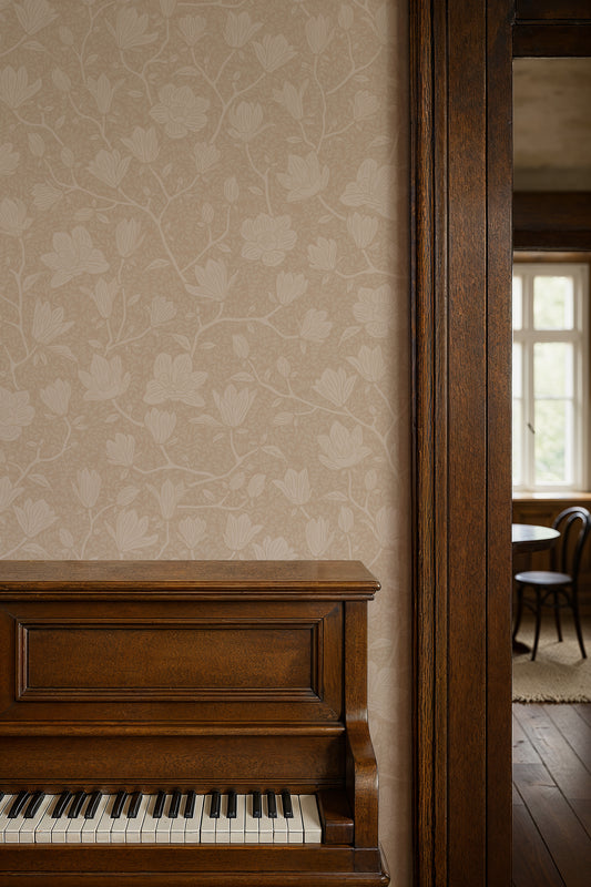 Summer Gray Behang - Noah - Zand