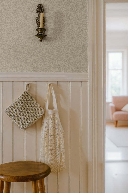 Summer Gray Wallpaper - Junia -  Soft Sand