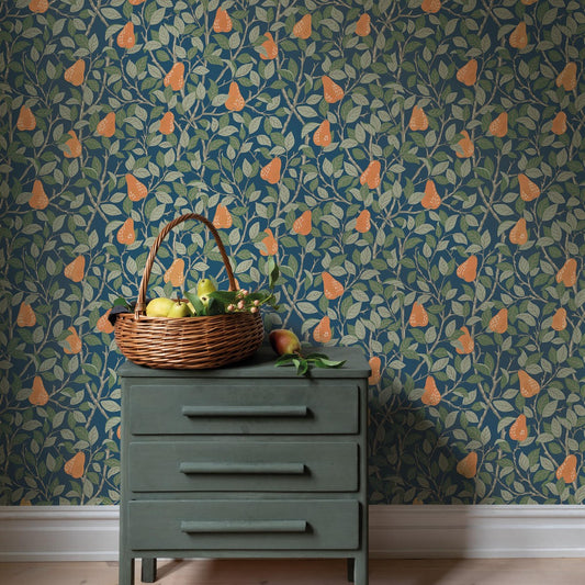 Midbec Wallpaper - Pirum - Blue 13104