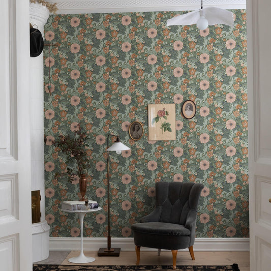 Midbec Wallpaper - Victor Garden - Green 13113