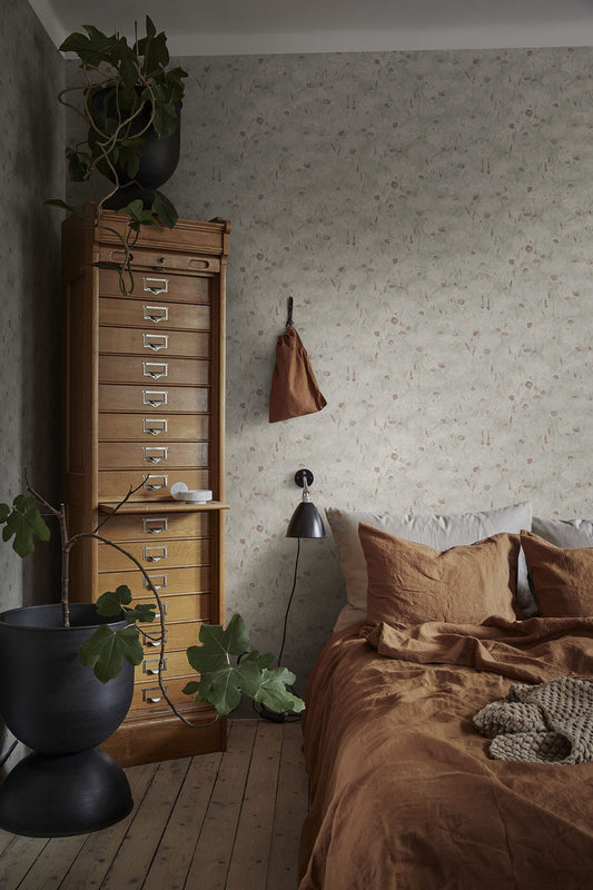 Bloemenbehang - Tove - Salie Groen