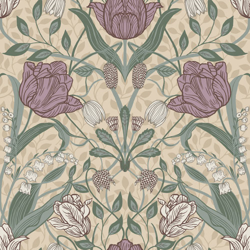 Midbec Wallpaper - Filippa 33007 - Purple