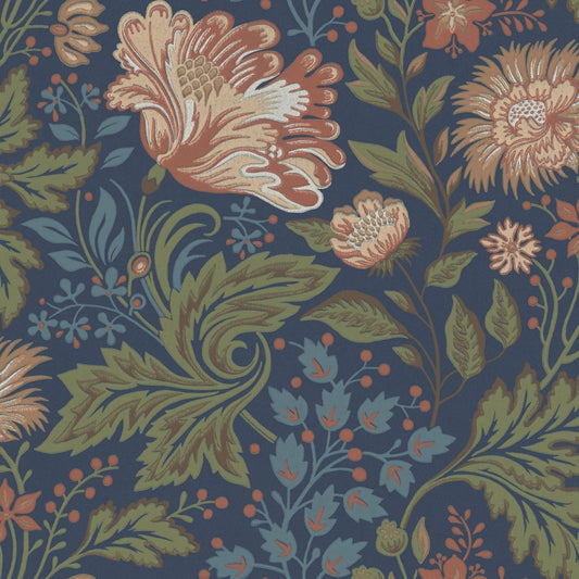Bloemenbehang - Ava Blue