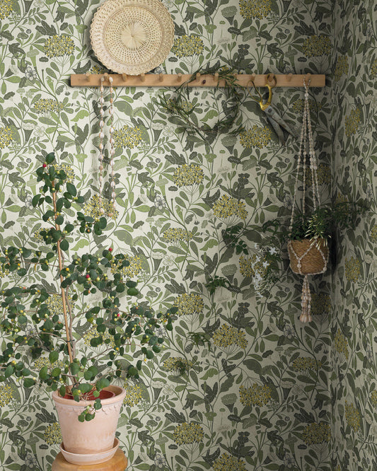 Midbec wallpaper - Hybbe 55023  - Green