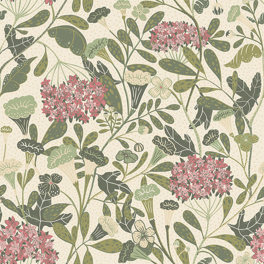 Midbec wallpaper - Hybbe 55025 - Pink