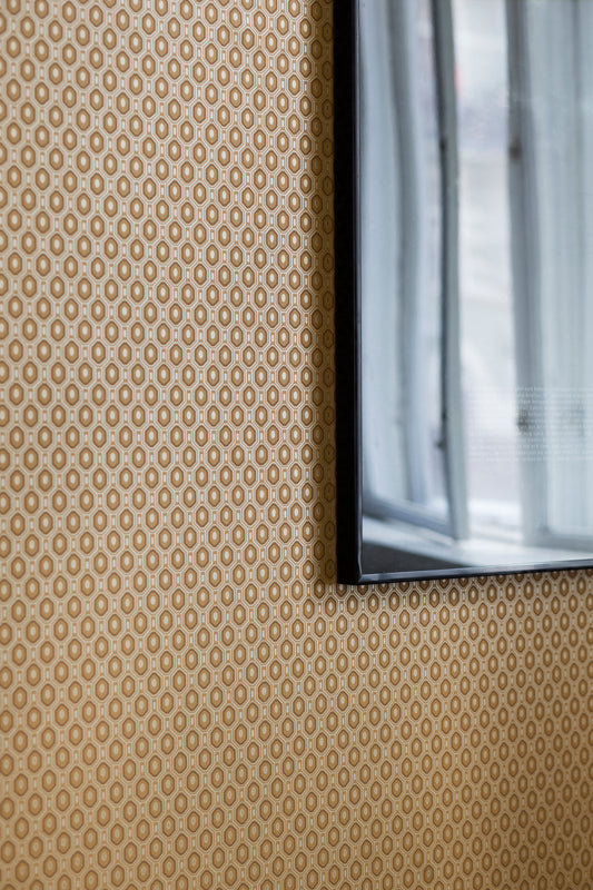 Geometrisch Behang - Art Deco - Goud