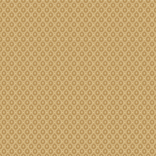 Geometrisch Behang - Art Deco - Goud