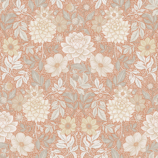 Borastapeter Tapete - Dahlia Garten 7688 - Orange