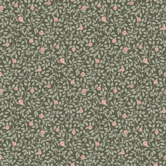 Peel & Stick Behang - Klimroos - Groen