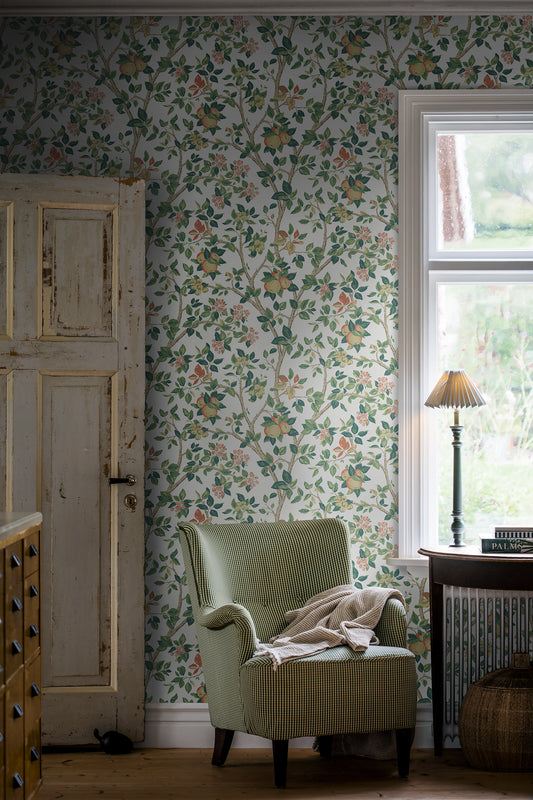 Borastapeter Wallpaper - Ingrid Marie Apple 7650 - White